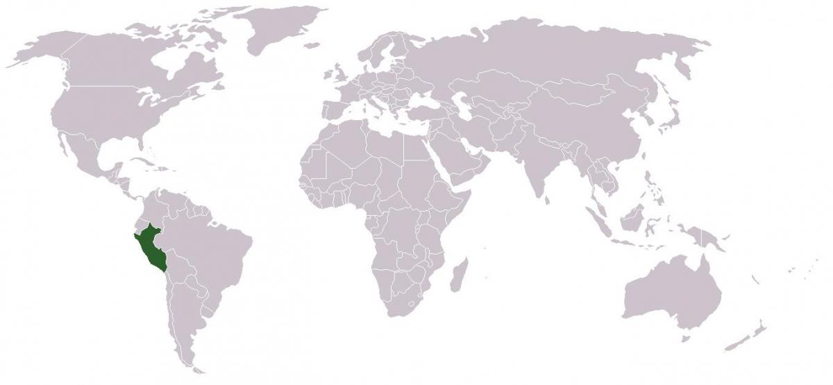 karta över Peru globala