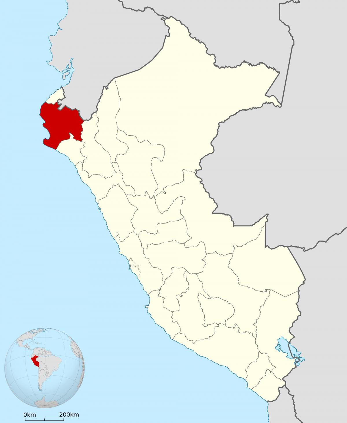 karta i piura, Peru