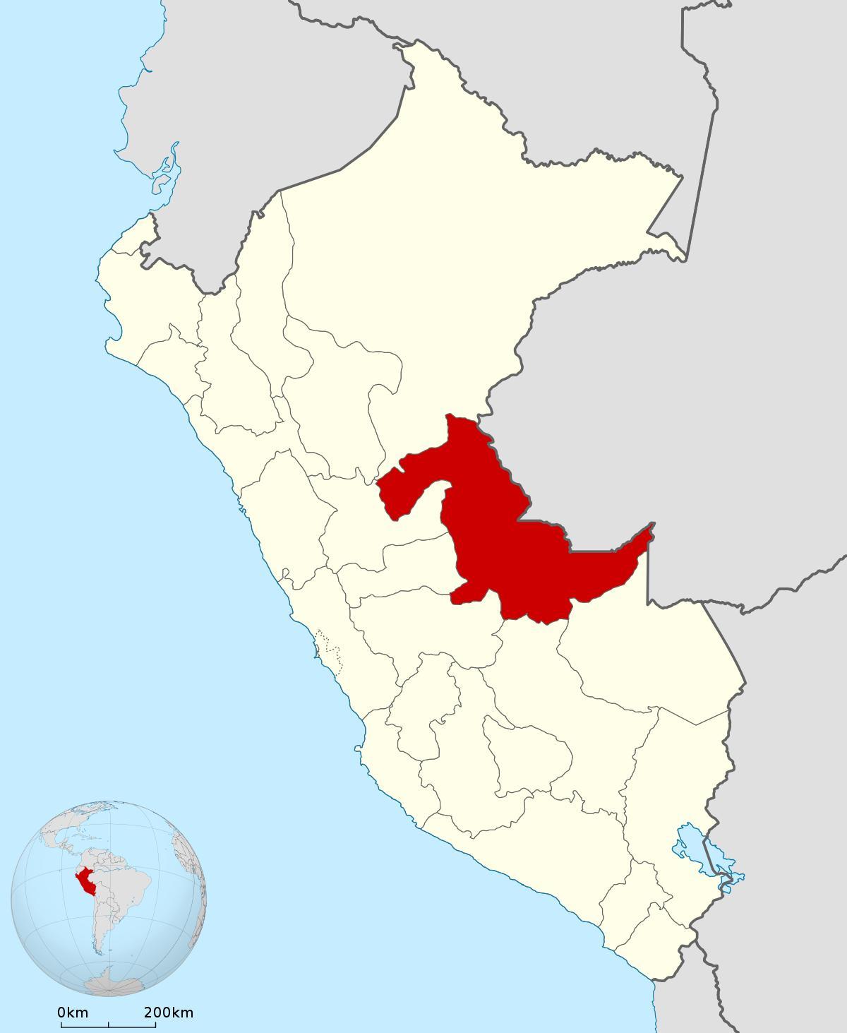 karta över Peru pucallpa