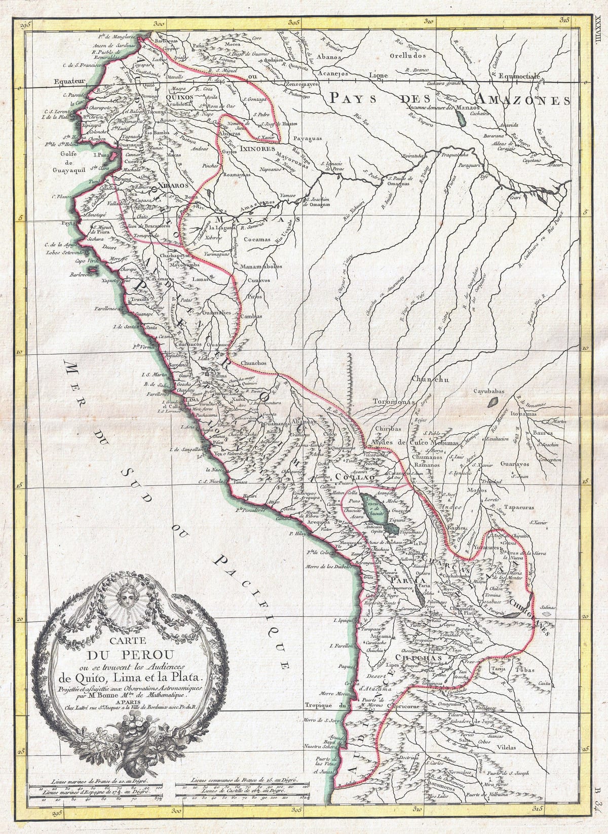 karta över gamla karta över Peru
