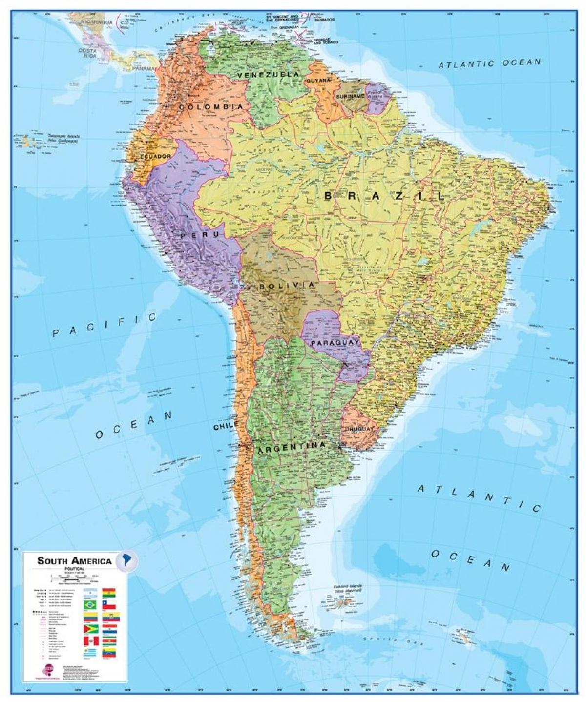 karta Peru sydamerika