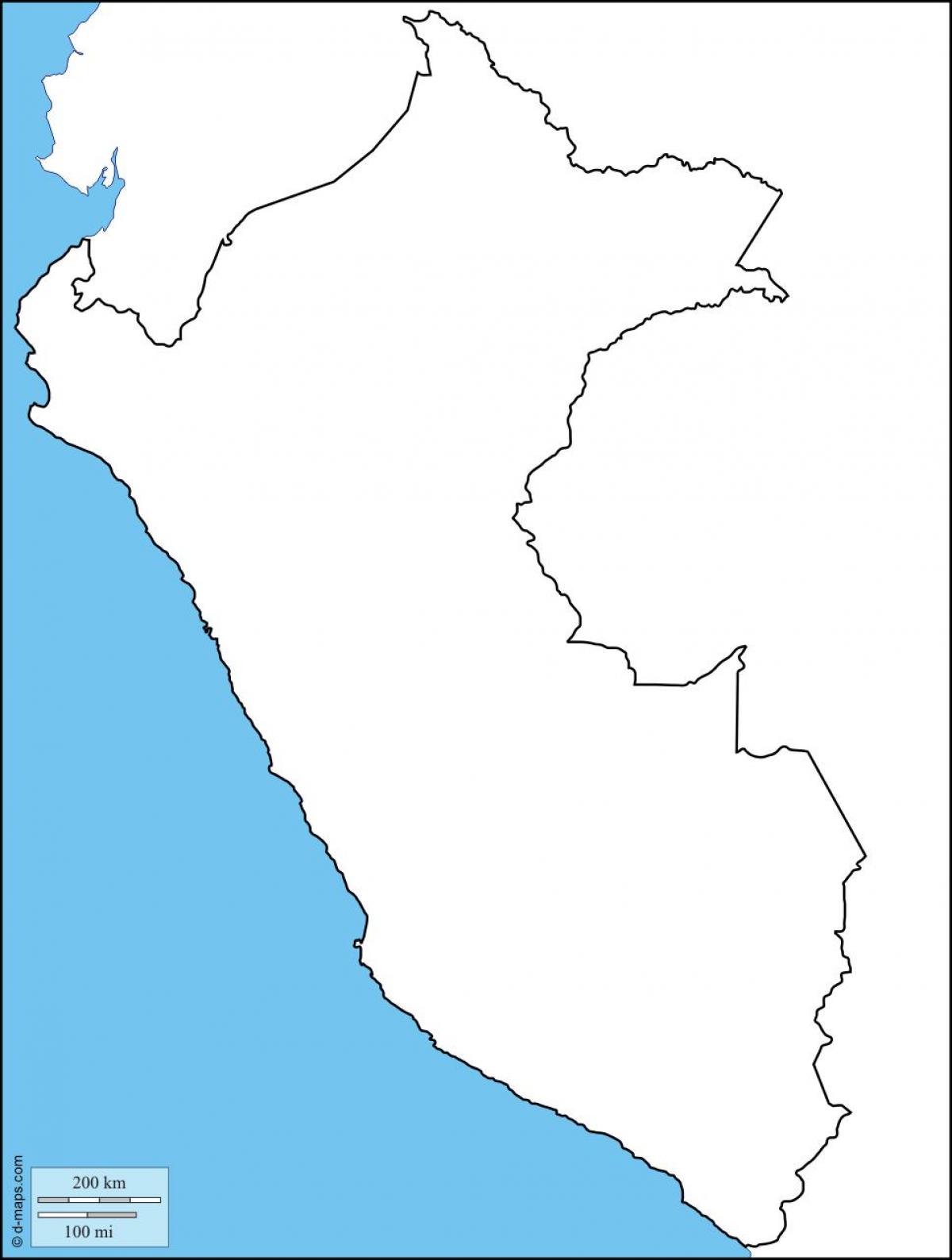karta över tomt karta över Peru