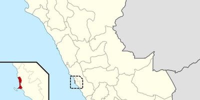 Karta av callao i Peru
