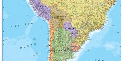 Karta Peru sydamerika