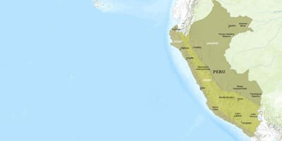 Karta över Peru kuelap 