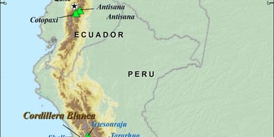 Peruanska anderna karta