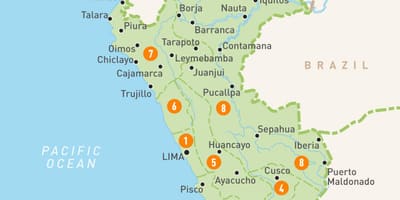 Peru provinser karta