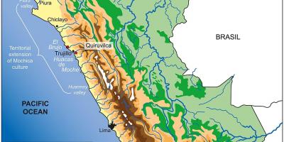 Peru geografi karta