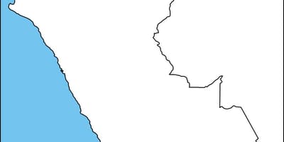 Karta över tomt karta över Peru